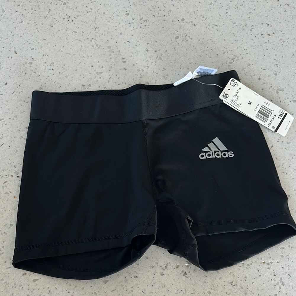 Women’s Adidas Black Performance Alpha Skin Shorts Volleyball Size M